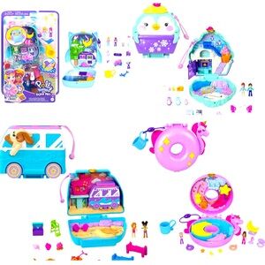 4 Piece Polly Pocket Dolls Gift Set